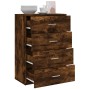 Aparador de madera de ingeniería roble ahumado 60x31x84 cm de , Aparadores - Ref: Foro24-840503, Precio: 89,39 €, Descuento: ...