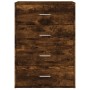 Aparador de madera de ingeniería roble ahumado 60x31x84 cm de , Aparadores - Ref: Foro24-840503, Precio: 89,39 €, Descuento: ...