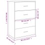 Aparador de madera de ingeniería roble ahumado 60x31x84 cm de , Aparadores - Ref: Foro24-840503, Precio: 89,39 €, Descuento: ...