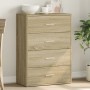 Aparador de madera de ingeniería roble Sonoma 60x31x84 cm de , Aparadores - Ref: Foro24-840501, Precio: 89,39 €, Descuento: %