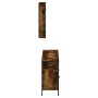 Set de muebles baño 3 pzas madera contrachapada roble ahumado de , Muebles de baño - Ref: Foro24-3214787, Precio: 140,53 €, D...
