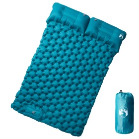 Colchón de camping autoinflable con almohadas 2 personas azul de , Colchonetas para dormir - Ref: Foro24-4007101, Precio: 70,...