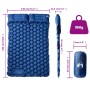 Colchón de camping autoinflable con almohadas 2 personas azul de , Colchonetas para dormir - Ref: Foro24-4007103, Precio: 69,...