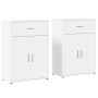 Aparadores 2 uds madera de ingeniería blanco 60x30x84 cm de , Aparadores - Ref: Foro24-3276595, Precio: 168,72 €, Descuento: %