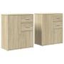 Aparador de madera de ingeniería 2 uds roble Sonoma 60x31x70 cm de , Aparadores - Ref: Foro24-3276562, Precio: 164,91 €, Desc...