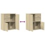 Aparador de madera de ingeniería 2 uds roble Sonoma 60x31x70 cm de , Aparadores - Ref: Foro24-3276562, Precio: 164,91 €, Desc...