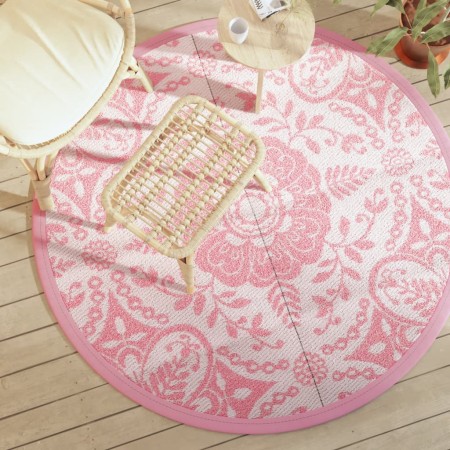 Alfombra de exterior ARAKIL rosa Ø160 cm PP de , Protectores para exterior - Ref: Foro24-368503, Precio: 30,70 €, Descuento: %