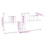 Estantería pared madera ingeniería gris Sonoma 104,5x10x43 cm de , Estantes y estanterías - Ref: Foro24-840728, Precio: 24,38...