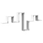 Estantería de pared madera de ingeniería blanco 104,5x10x43 cm de , Estantes y estanterías - Ref: Foro24-840723, Precio: 23,1...