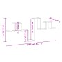 Estantería de pared madera de ingeniería blanco 104,5x10x43 cm de , Estantes y estanterías - Ref: Foro24-840723, Precio: 23,1...