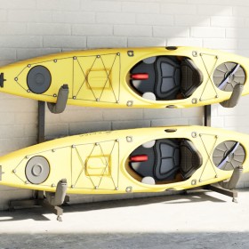 Comprar Soporte para 2 kayaks acero 250x57x127,5