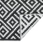 Alfombra de exterior ARAKIL blanco y negro 140x200 cm PP de , Protectores para exterior - Ref: Foro24-368576, Precio: 33,69 €...