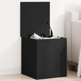 Caja de almacenaje madera de ingeniería negro 40x42x46 cm de , Baúles de almacenamiento - Ref: Foro24-840647, Precio: 52,36 €...
