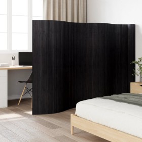 Biombo divisor de bambú negro 165x800 cm de , Divisores de ambientes - Ref: Foro24-377011, Precio: 161,45 €, Descuento: -5%%