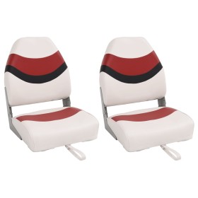 Asientos de barco plegables con respaldo alto 2 uds 44x38x55 cm de , Embarcaciones - Ref: Foro24-3284320, Precio: 152,15 €, D...