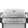 Barbacoa portátil de gas con 6 zonas plateada acero inoxidable de , Barbacoas - Ref: Foro24-276154, Precio: 319,67 €, Descuen...