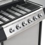 Barbacoa portátil de gas con 6 zonas plateada acero inoxidable de , Barbacoas - Ref: Foro24-276154, Precio: 319,67 €, Descuen...