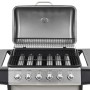 Barbacoa portátil de gas con 6 zonas plateada acero inoxidable de , Barbacoas - Ref: Foro24-276154, Precio: 319,67 €, Descuen...