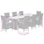 Set de comedor de jardín 9 pzas y cojines ratán sintético negro de , Conjuntos de jardín - Ref: Foro24-3277524, Precio: 1,00 ...