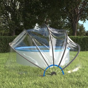 Cúpula para piscina redonda PVC 406x203 cm de , Cubiertas para piscina - Ref: Foro24-93814, Precio: 419,36 €, Descuento: %