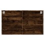 Vitrina de madera de ingeniería roble ahumado 100x15x58 cm de , Estantes y estanterías - Ref: Foro24-847930, Precio: 48,79 €,...