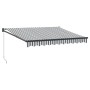 Toldo retráctil aluminio y tela gris antracita y blanco 3x2,5 m de , Toldos - Ref: Foro24-3216108, Precio: 200,98 €, Descuent...