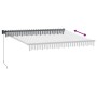 Toldo retráctil aluminio y tela gris antracita y blanco 3x2,5 m de , Toldos - Ref: Foro24-3216108, Precio: 200,98 €, Descuent...