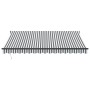 Toldo retráctil aluminio y tela gris antracita y blanco 4x3 m de , Toldos - Ref: Foro24-3216120, Precio: 373,71 €, Descuento: %