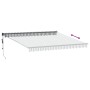 Toldo retráctil aluminio y tela gris antracita y blanco 4x3 m de , Toldos - Ref: Foro24-3216120, Precio: 373,71 €, Descuento: %