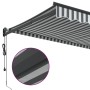 Toldo retráctil aluminio y tela gris antracita y blanco 4x3 m de , Toldos - Ref: Foro24-3216120, Precio: 373,71 €, Descuento: %