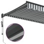 Toldo retráctil aluminio y tela gris antracita y blanco 5x3 m de , Toldos - Ref: Foro24-3216122, Precio: 439,53 €, Descuento: %