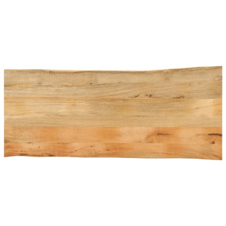 Tablero de mesa borde natural madera maciza mango 140x60x3,8 cm de , Tableros para mesas - Ref: Foro24-370745, Precio: 132,94...
