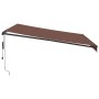 Toldo retráctil automático marrón 400x350 cm de , Toldos - Ref: Foro24-3215405, Precio: 454,17 €, Descuento: %