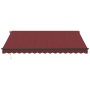 Toldo retráctil manual con luces LED burdeos 400x300 cm de , Toldos - Ref: Foro24-3310187, Precio: 302,83 €, Descuento: %