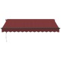Toldo retráctil automático con LEDs burdeos 350x250 cm de , Toldos - Ref: Foro24-3310185, Precio: 520,17 €, Descuento: %