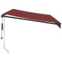 Toldo retráctil automático con LEDs burdeos 350x250 cm de , Toldos - Ref: Foro24-3310185, Precio: 520,17 €, Descuento: %