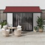 Toldo retráctil manual burdeos 400x300 cm de , Toldos - Ref: Foro24-3215320, Precio: 519,22 €, Descuento: %
