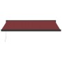 Toldo retráctil manual burdeos 400x300 cm de , Toldos - Ref: Foro24-3215320, Precio: 519,22 €, Descuento: %