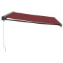 Toldo retráctil manual burdeos 400x300 cm de , Toldos - Ref: Foro24-3215320, Precio: 519,22 €, Descuento: %