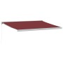 Toldo retráctil manual burdeos 400x300 cm de , Toldos - Ref: Foro24-3215315, Precio: 912,03 €, Descuento: %