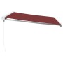 Toldo retráctil manual burdeos 400x300 cm de , Toldos - Ref: Foro24-3215315, Precio: 912,03 €, Descuento: %