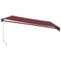 Toldo retráctil manual burdeos 450x300 cm de , Toldos - Ref: Foro24-3215301, Precio: 286,71 €, Descuento: %