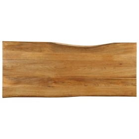 Tablero de mesa borde natural madera maciza mango 140x60x3,8 cm de , Tableros para mesas - Ref: Foro24-370793, Precio: 124,25...