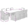 Set comedor de jardín 9 pzas con cojines ratán sintético beige de , Conjuntos de jardín - Ref: Foro24-3262895, Precio: 1,00 €...