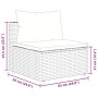 Set muebles de jardín 6 piezas y cojines ratán sintético negro de , Conjuntos de jardín - Ref: Foro24-3308244, Precio: 384,18...
