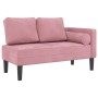 Sofá diván con cojines terciopelo rosa de , Divanes - Ref: Foro24-4007574, Precio: 166,96 €, Descuento: %