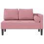 Sofá diván con cojines terciopelo rosa de , Divanes - Ref: Foro24-4007574, Precio: 166,96 €, Descuento: %
