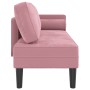 Sofá diván con cojines terciopelo rosa de , Divanes - Ref: Foro24-4007574, Precio: 166,96 €, Descuento: %
