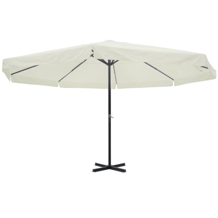 Sombrilla aluminio blanco 500 cm de , Sombrillas - Ref: Foro24-40301, Precio: 276,92 €, Descuento: %