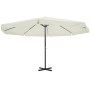 Sombrilla aluminio blanco 500 cm de , Sombrillas - Ref: Foro24-40301, Precio: 276,92 €, Descuento: %